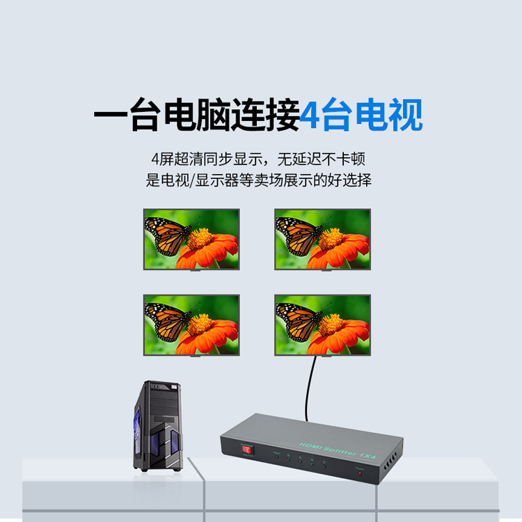高清HDMI四画面视频分割器 高清HDMI四画面视频分割器