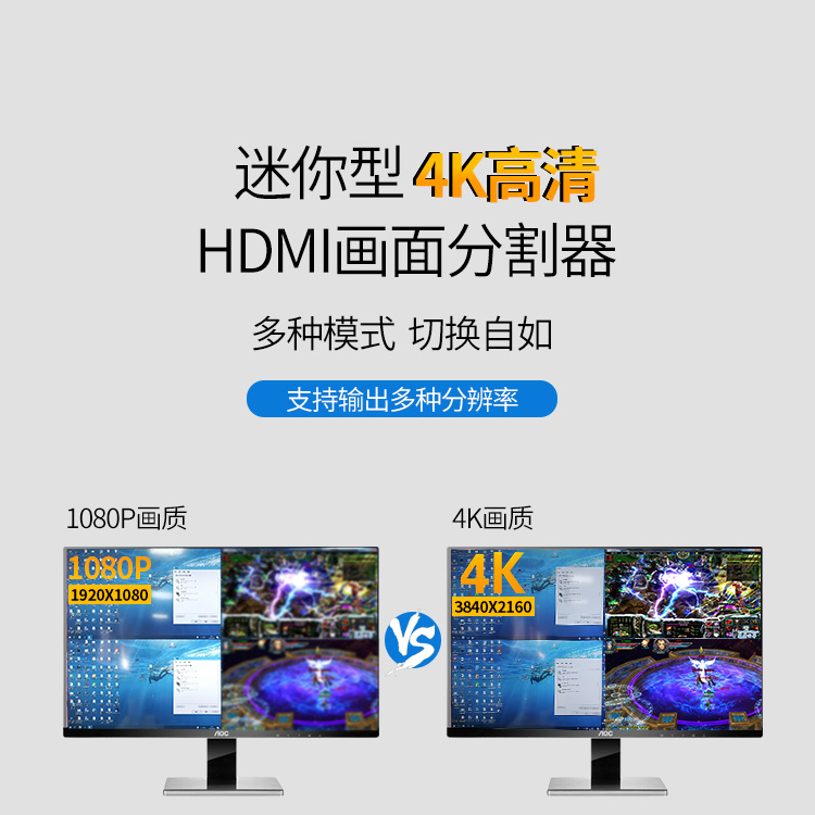 HDMI/VGA画面分割 HDMI/VGA画面分割