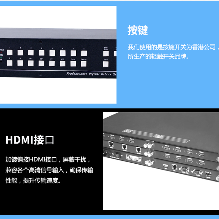 高清矩阵HDMI8-8