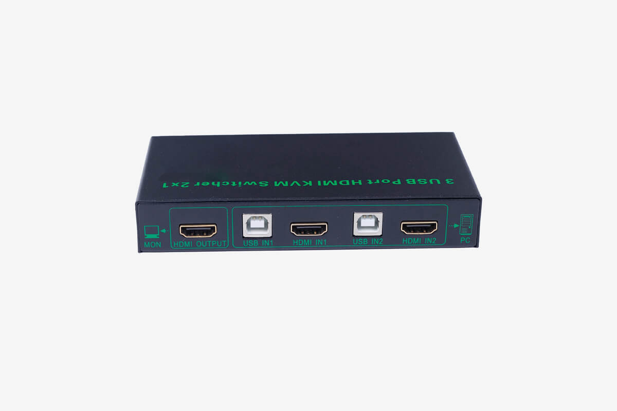 HDMI  KVM二进一出切换器